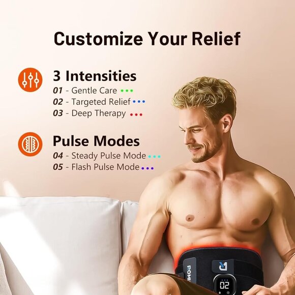 Red Light Therapy Pad 660nm & 850nm Infrared Belt for Back Neck Knee Feet NEW - Picture 7 of 8